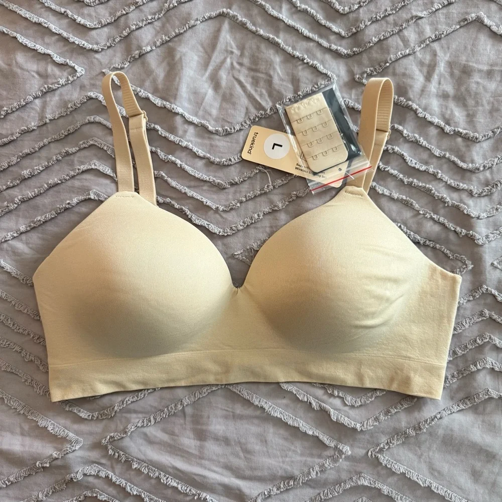 Shapermint Truekind Supportive Comfort Wireless Shaping Bra - Beige / Size Large - Picture 2 of 8